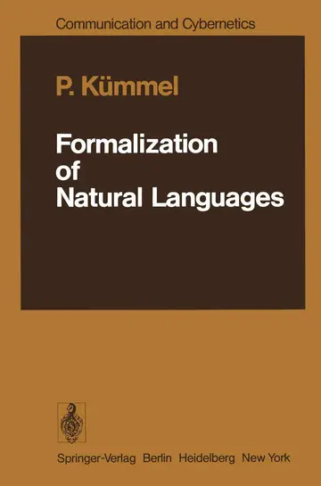 Cover of Formalization of Natural Languages
