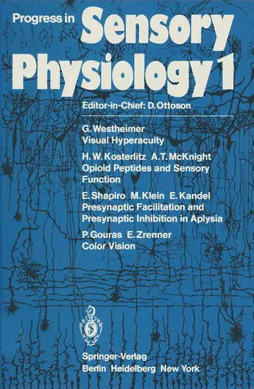 Cover of Progress in Sensory Physiology