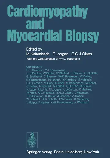Cover of Cardiomyopathy and Myocardial Biopsy