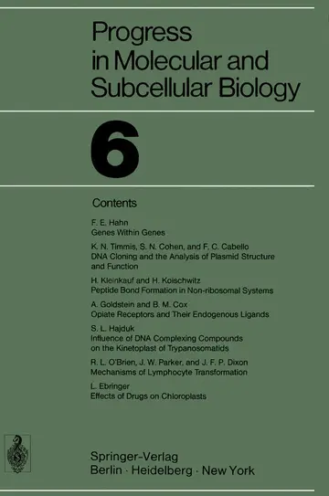 Cover of Progress in Molecular and Subcellular Biology