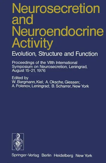 Cover of Neurosecretion and Neuroendocrine Activity