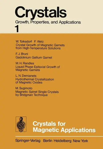 Cover of Crystals for Magnetic Applications