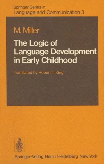 Cover of The Logic of Language Development in Early Childhood