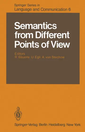 Cover of Semantics from Different Points of View