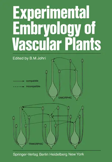 Cover of Experimental Embryology of Vascular Plants
