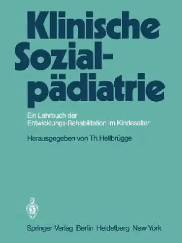 Cover of Klinische Sozialpädiatrie