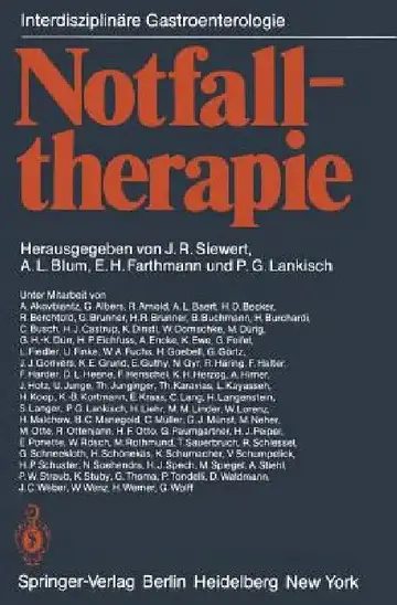 Cover of Notfalltherapie