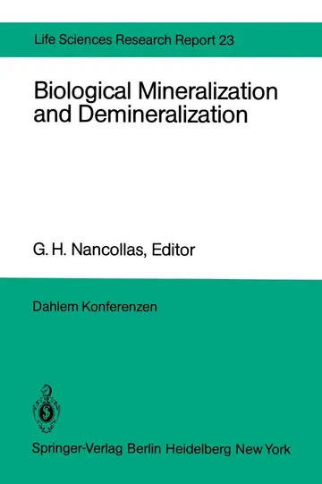 Cover of Biological Mineralization and Demineralization