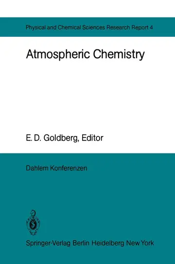 Cover of Atmospheric Chemistry