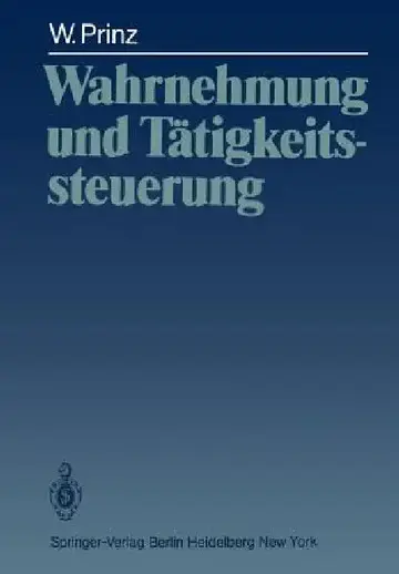 Cover of Wahrnehmung Und Tätigkeitssteuerung