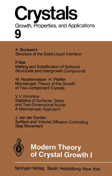 Cover of Modern Theory of Crystal Growth I