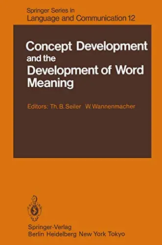 Cover of Concept Development and the Development of Word Meaning