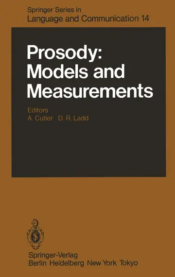 Cover of Prosody