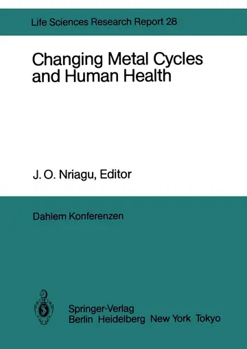 Cover of Changing Metal Cycles and Human Health