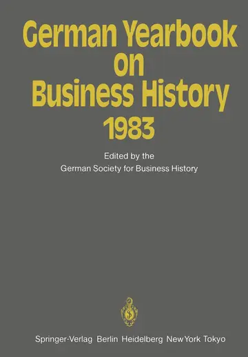 Cover of German Yearbook on Business History 1983