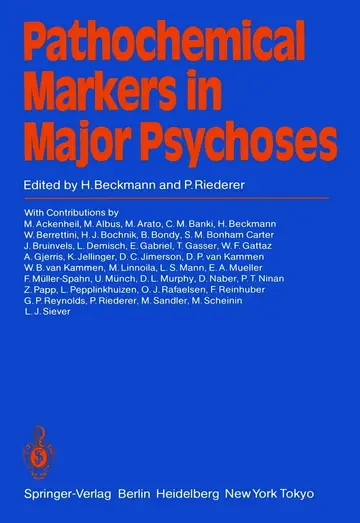 Cover of Pathochemical Markers in Major Psychoses