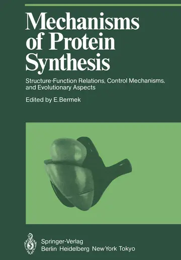 Cover of Mechanisms of Protein Synthesis