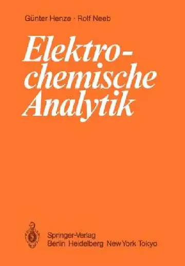 Cover of Elektrochemische Analytik