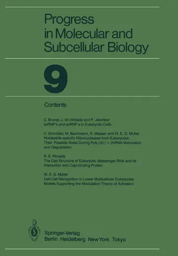 Cover of Progress in Molecular and Subcellular Biology