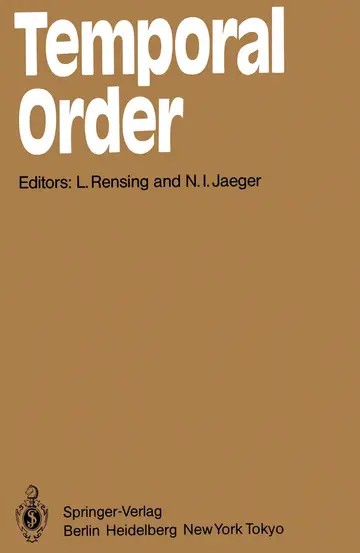 Cover of Temporal Order