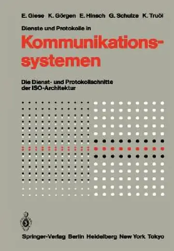 Cover of Dienste Und Protokolle in Kommunikationssystemen
