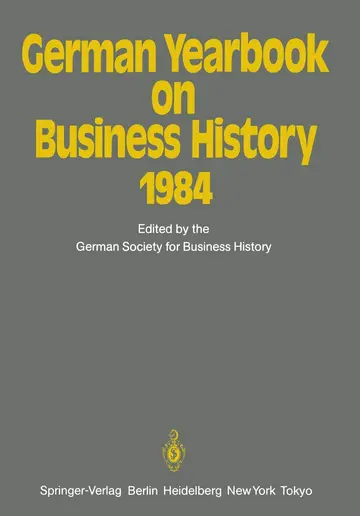 Cover of German Yearbook on Business History 1984