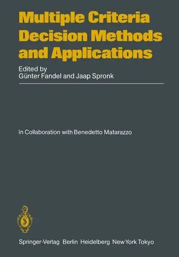 Cover of Multiple Criteria Decision Methods and Applications