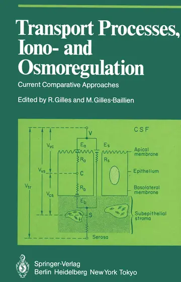 Cover of Transport Processes, Iono- and Osmoregulation