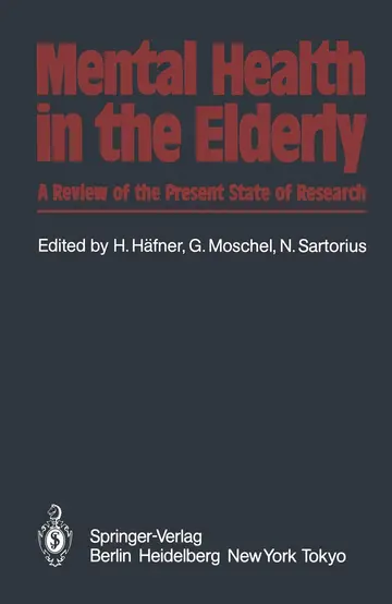 Cover of Mental Health in the Elderly