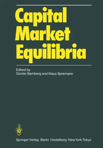 Cover of Capital Market Equilibria