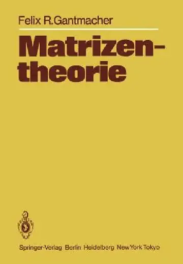 Cover of Matrizentheorie