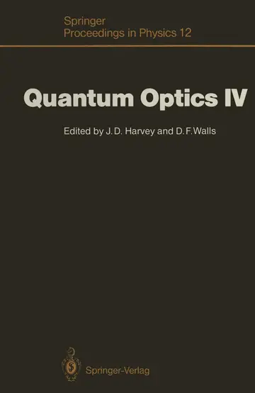 Cover of Quantum Optics IV