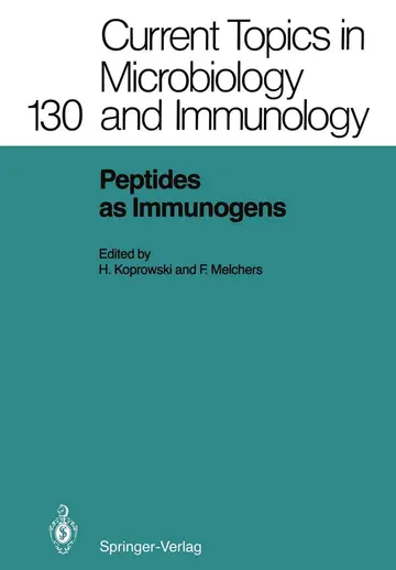 Cover of Peptides as Immunogens