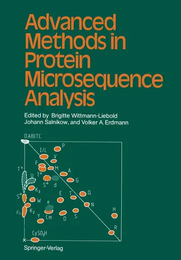Cover of Advanced Methods in Protein Microsequence Analysis