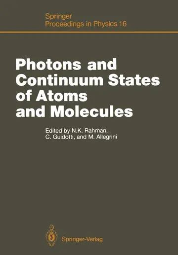 Cover of Photons and Continuum States of Atoms and Molecules