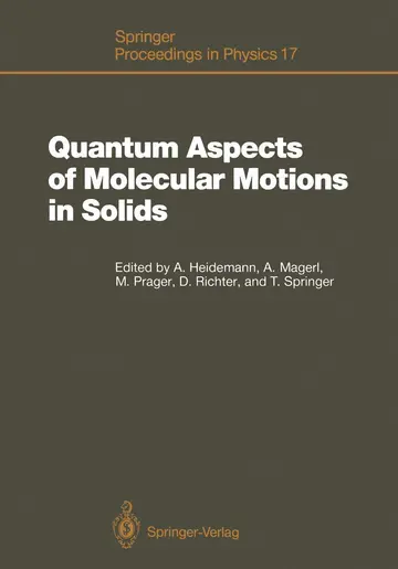Cover of Quantum Aspects of Molecular Motions in Solids