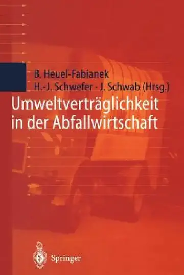 Cover of Umweltverträglichkeit in Der Abfallwirtschaft