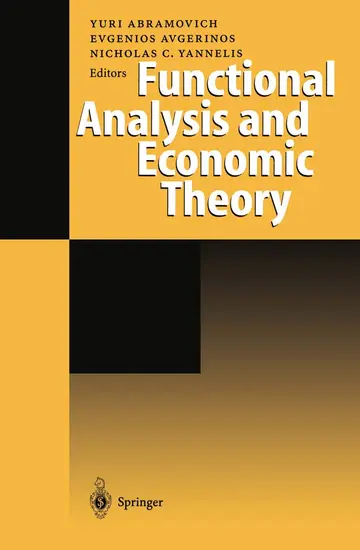 Cover of Functional Analysis and Economic Theory