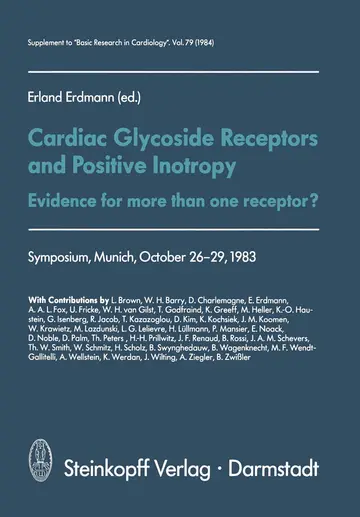 Cover of Cardiac Glycoside Receptors and Positive Inotropy