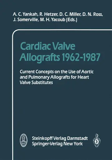 Cover of Cardiac Valve Allografts 1962 1987