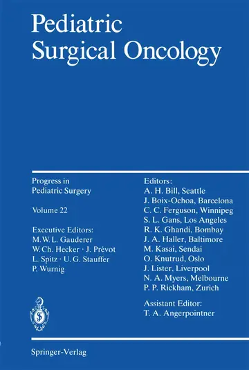 Cover of Pediatric Surgical Oncology