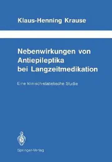Cover of Nebenwirkungen Von Antiepileptika Bei Langzeitmedikation