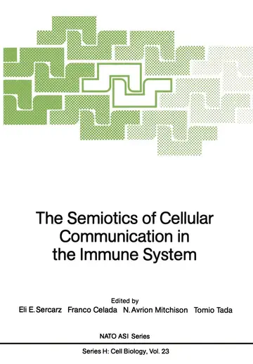Cover of The Semiotics of Cellular Communication in the Immune System