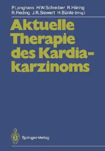 Cover of Aktuelle Therapie Des Kardiakarzinoms