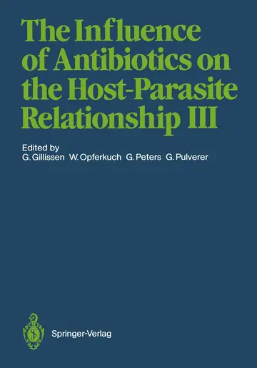 Cover of The Influence of Antibiotics on the Host-Parasite Relationship III
