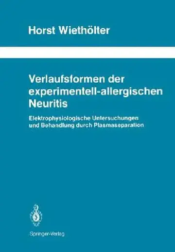 Cover of Verlaufsformen Der Experimentell-Allergischen Neuritis