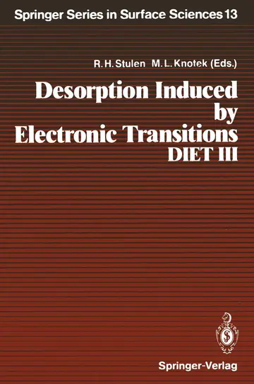 Cover of Desorption Induced by Electronic Transitions, DIET III