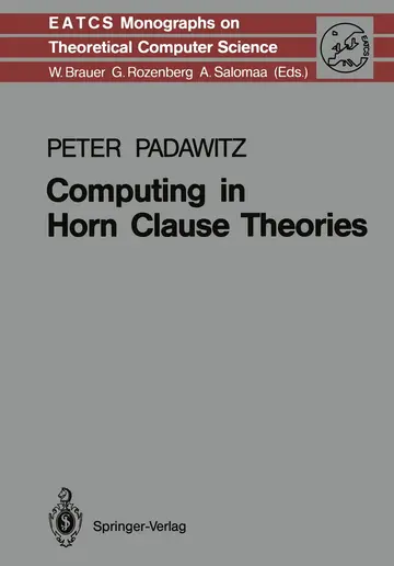 Cover of Computing in Horn Clause Theories