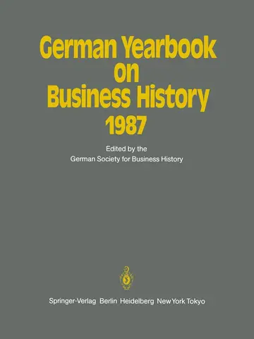 Cover of German Yearbook on Business History 1987