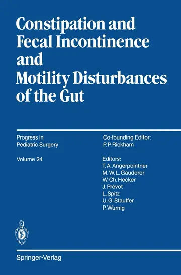 Cover of Constipation and Fecal Incontinence and Motility Disturbances of the Gut